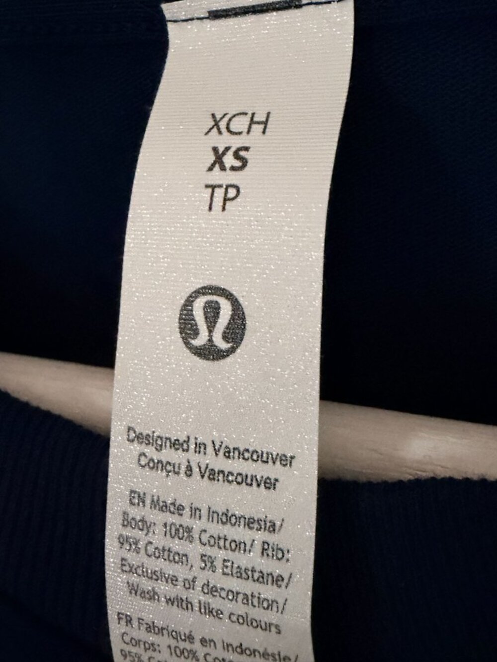 Lululemon Heavyweight Cotton Oversized T-Shirt | True Navy | NWT | Size XS - Picture 7 of 8